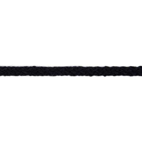 Шнур круглый х/б ⌀5.0 мм, 10 м, черный, Gamma 5В500 ХБ