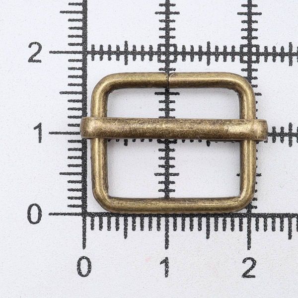 Рамка регулировочная металл 16 мм (19.8х17.2 мм, ⌀1.9 мм), латунь, 100 шт, 2AR028