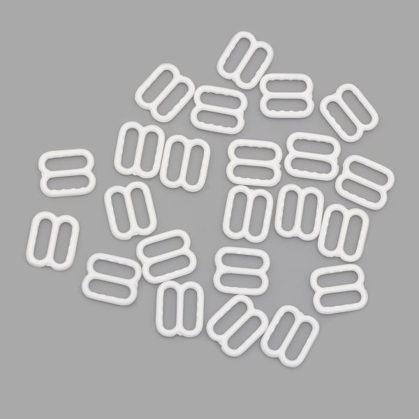 Рамки-регуляторы для бюстгальтера пластик 10.0 мм, белый, 100 шт, 512050-1