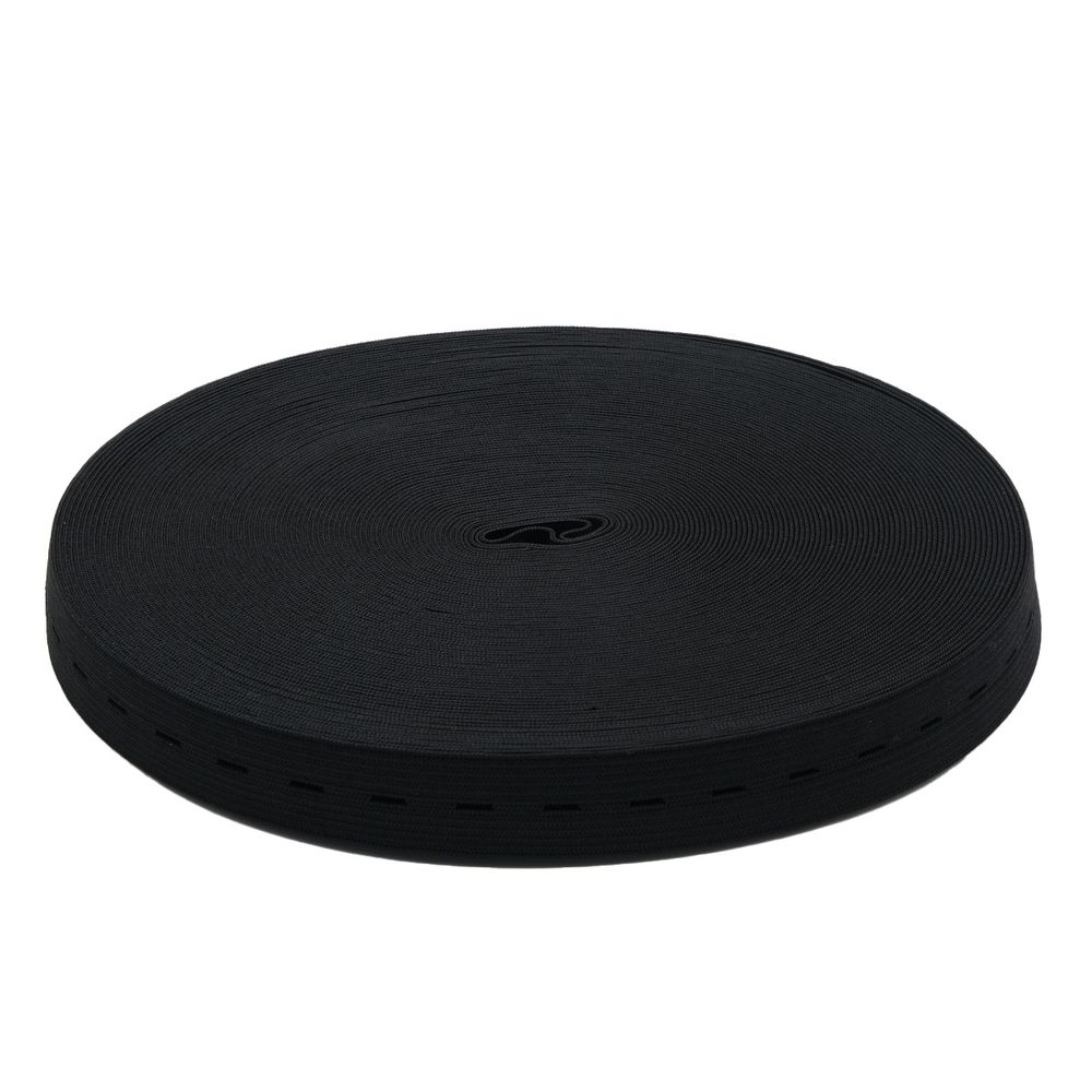 Резинка перфорированная 20.0 мм / 25 метров, черный