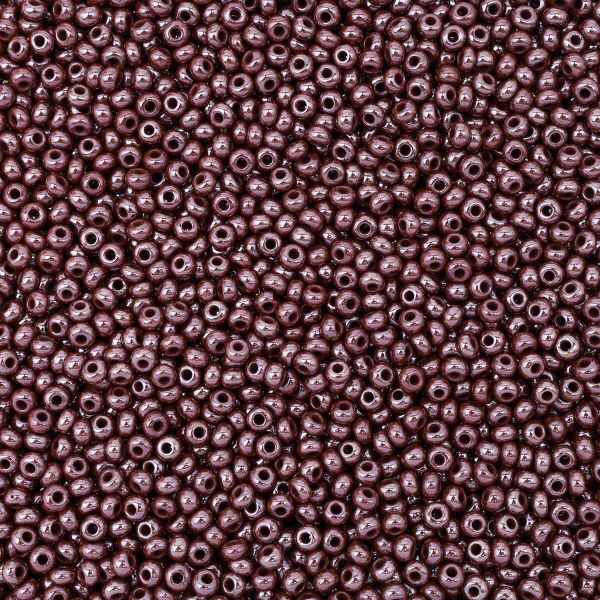 Бисер Preciosa непрозрачный с жемчужным покрытием 10/0 (2.3 мм), круг.отв., 50г, (18600)