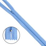 Молния спираль (витая) Т3 (3 мм) 1 зам., н/раз., 40 см, п/автомат, 260 голубой, 10 шт