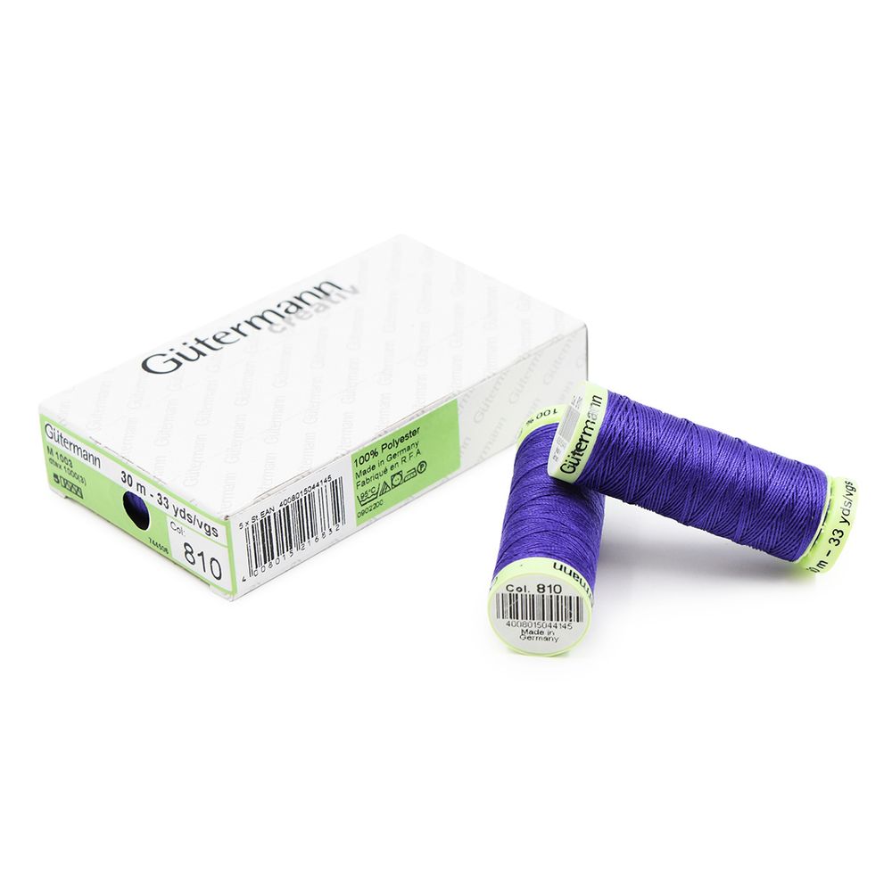 Нитки отделочные Gutermann Top Stitch, 30м, 810 яркий василек, 5 катушек