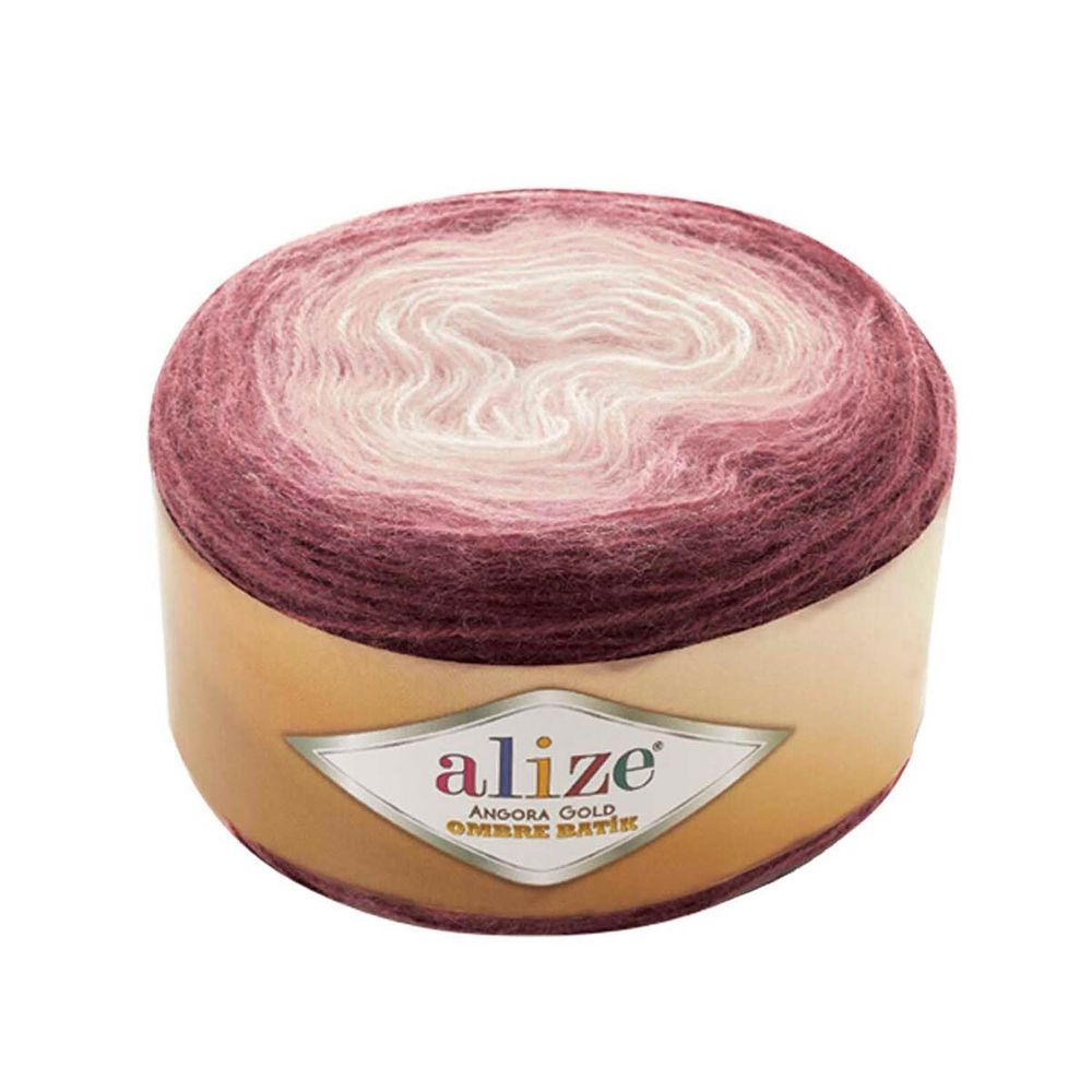Пряжа Alize (Ализе) Angora Gold Ombre Batik / уп.4 мот. по 150 г, 825м, 7295 пыльный кедр A