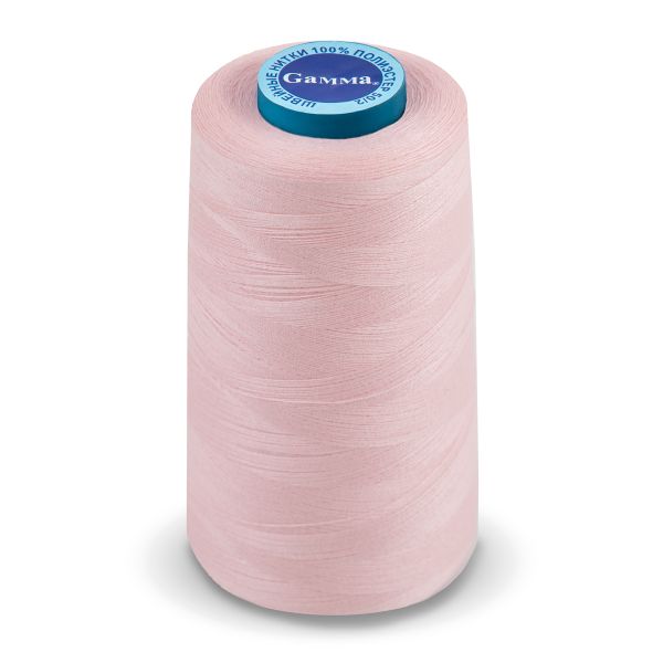 Нитки универсальные Gamma 50/2, 4570 м (5000 ярд) / 1 кат., 152 бл.розовый