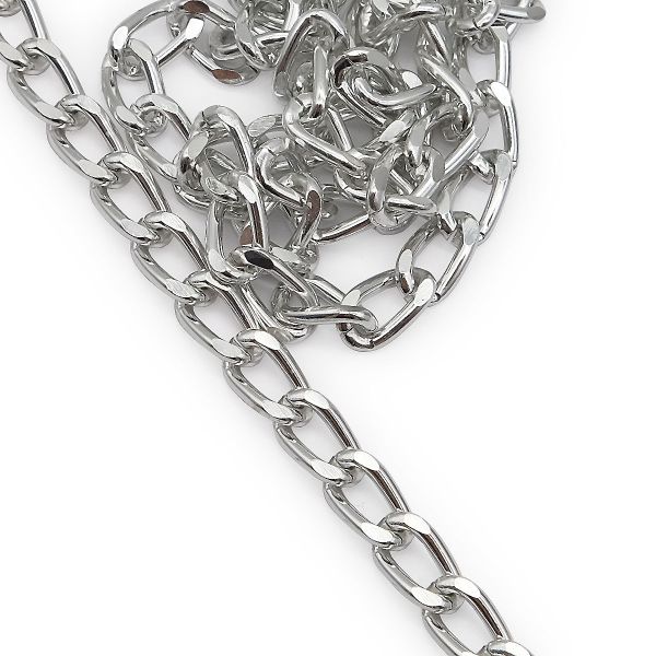 Цепь алюминиевая 11,6х6,7 мм, 10 м, никель