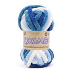 Пряжа Astra Premium (Астра Премиум) Джамбо / уп.1 мот. по 150 г, 13 м, 09 серый/белый/т-синий