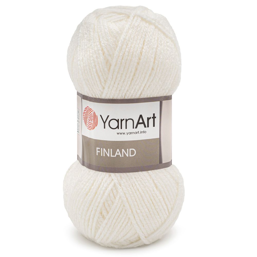 Пряжа YarnArt (ЯрнАрт) Finland / уп.5 мот. по 100 г, 200м, 150 белый
