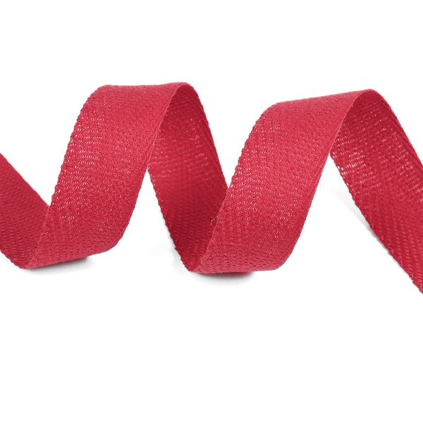 Тесьма (лента) киперная (100 х/б) 17 мм / 50 метров, 3,26 г/п.м., 12.2С-256К.17.021 цв.малиновый