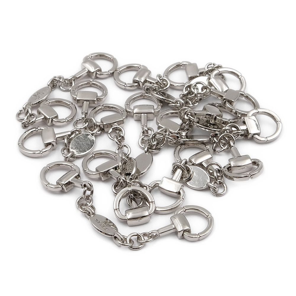 Вешалка-цепочка для одежды 80х14 мм, металл, никель, 10 шт, ГД15092