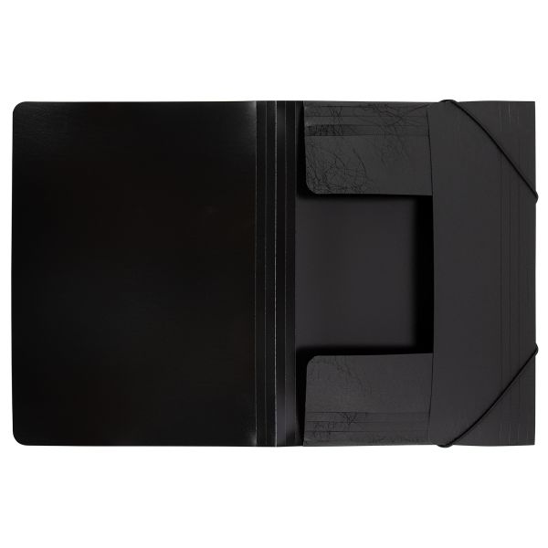 Папка на резинке A4 600 мкм 35 мм, волокно, 5 шт, черный new EC21043001, Expert Complete