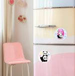 Картина по номерам Фрея PNBM-014, Любовь к пандам, (на магните) 9х9 см