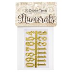 Цифры арабские для часов 1,5см, золото