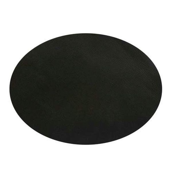 Заплатка термоклеевая, кожа, овал большой 12,2х15см, 2 шт в уп, 100% кожа, 01 черный