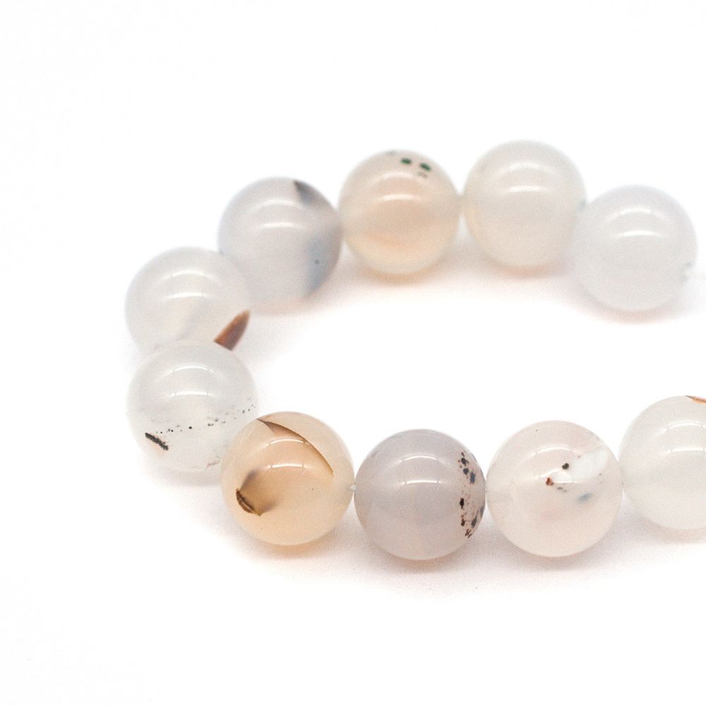 Бусины натуральный камень агат океанский 10 мм, 10 шт в упак, Астра