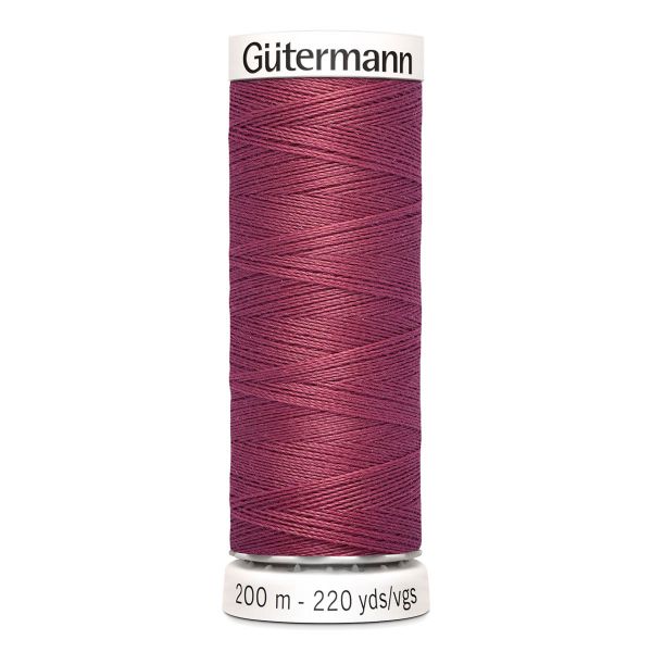 Нитки универсальные Gutermann Sew-all, 200м, 624 бруснично-розовый, 5 катушек