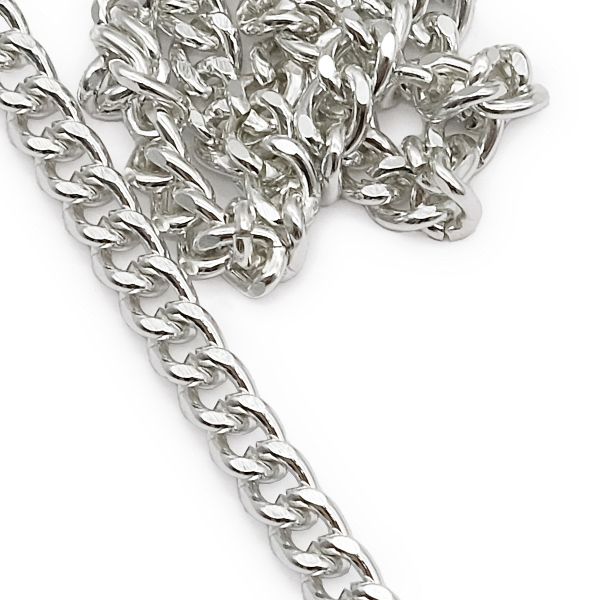 Цепь алюминиевая 6,6х5,2х10м (никель), К1705