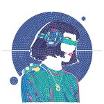 Алмазная (кристальная) мозаика Фрея ALBP-301, постер Кибер девушка, 30х30 см