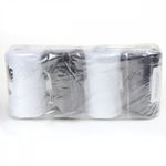 Нитки швейные Max 40/2, 4570 м (5000 ярд), черные, белые / 4 бобины