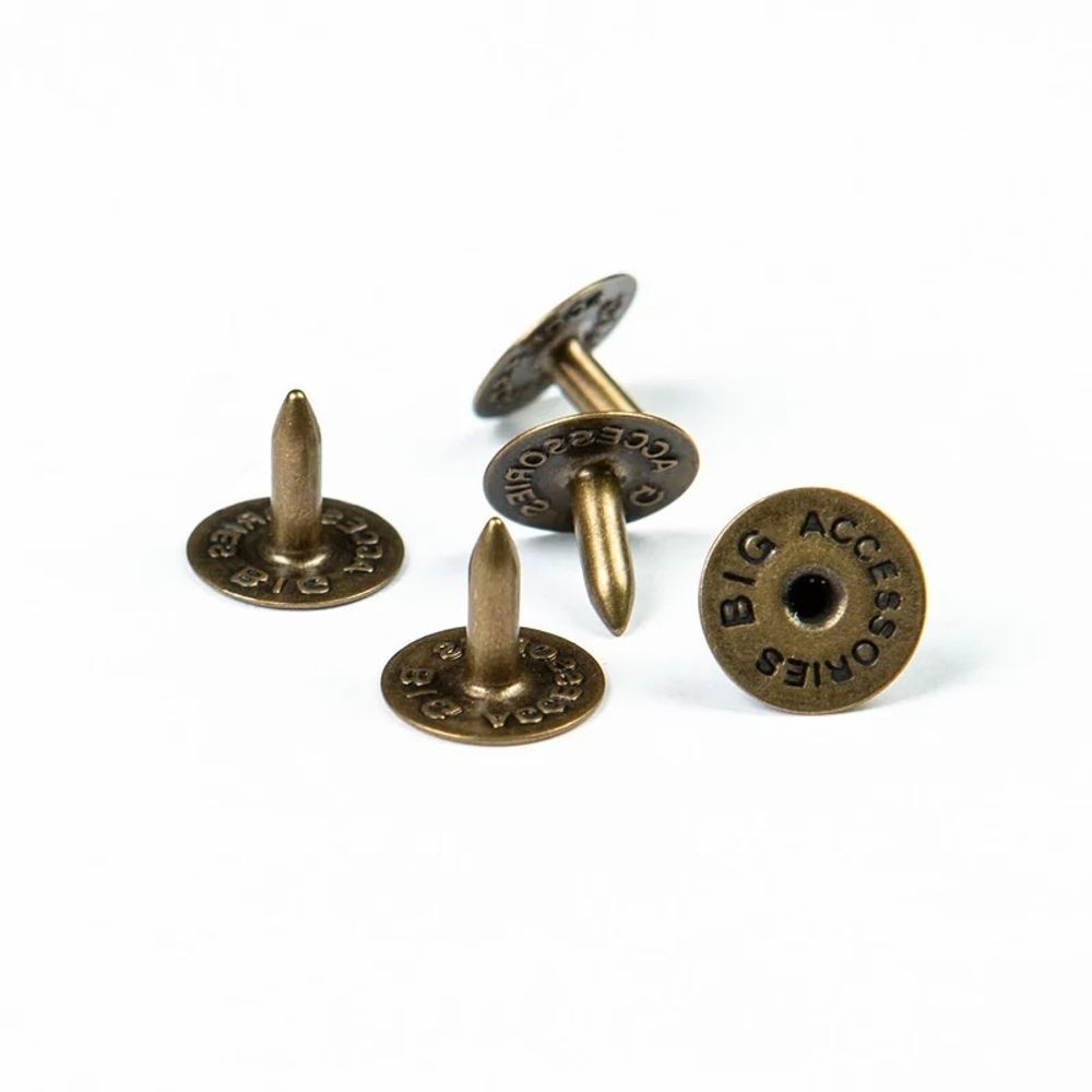 Гвоздь для хольнитена h=7.5 мм, BIG, латунь, 100 шт