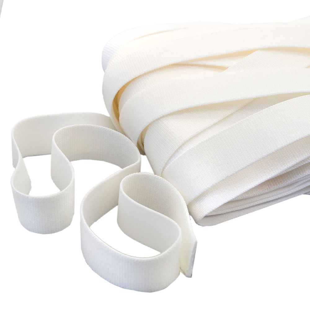 Резинка бельевая (бретелечная) 18.0 мм / 25 метров, молочный