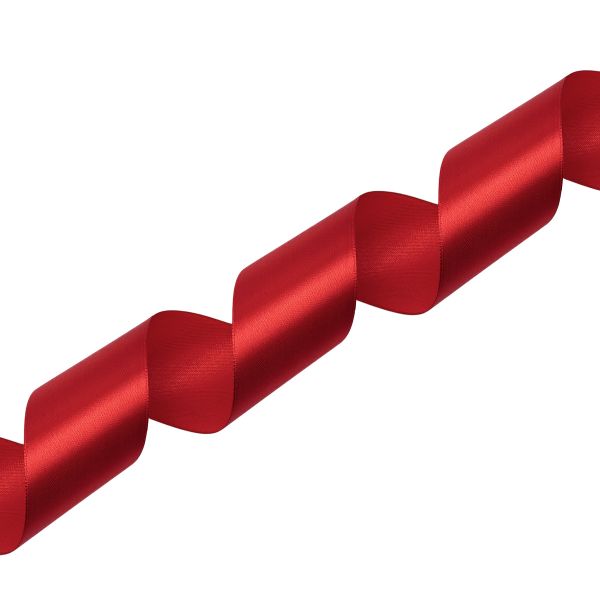 Лента атласная 1-сторонняя 50.0 мм / 22.86±1 метров, 028 т.красный, Globus