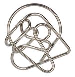 Головоломка металлическая, 1 шт, Сердце 3 элемента, Delfbrick DLM-40