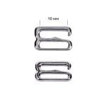 Крючки для купальника металл 10.0 мм, никель, 1000 шт