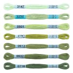 Мулине Gamma набор Спектр, цв.fern, 7 мотков по 8 метров