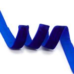 Лента бархатная (тесьма) 20.0 мм / 32.9±2 метров, 0081-1901 (8571 синий)