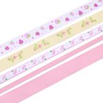 Набор репсовых лент, 5 шт, 45 м (2 шт по 18 м и 3 шт по 3 м), цвет сиреневый