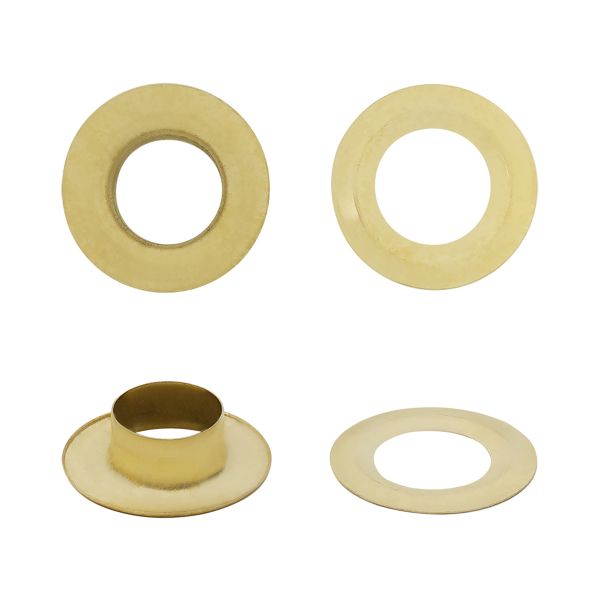 Люверсы металл ⌀13.0 мм (внутр.), h7 мм (внутр.), №28, металл, New Star, золото, уп≈1000 шт