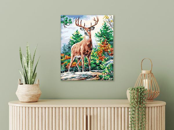 Картина по номерам Фрея PNB/PLC-283, Великолепный олень, (цветной холст) 50х40 см