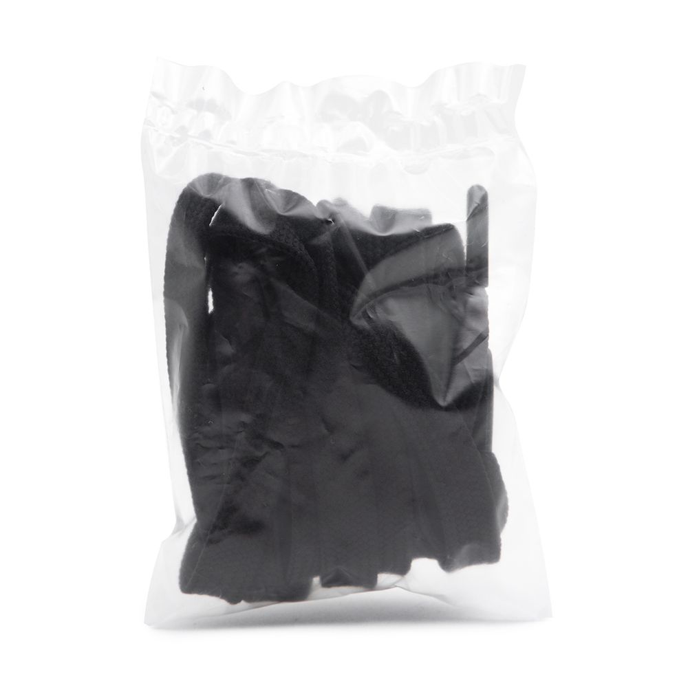 Шнурки плоские с металлическим наконечником 10.0 мм / 130 см, 1 пара (2 шт), черный, 6220-0134