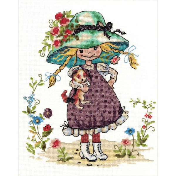 Набор для вышивания нитками Нитекс, Карина 24х20 см, 615473