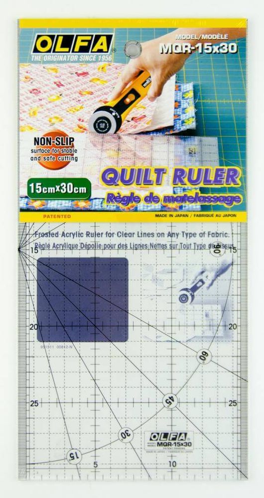 Линейка разметочная 15*30см, OL-MQR-15*30, Olfa, 1 шт