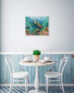 Алмазная (кристальная) мозаика Фрея ALPD-232, на подрамнике Морские обитатели, 50х40 см