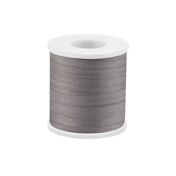 Лента (тесьма) шелковая 4.0 мм / 45.5±0.5 метров, №236 серый, Gamma SR-4