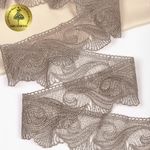 Кружево на сетке 70 мм, 2107 цв.N4815 кофе уп.13.71м, Kruzhevo