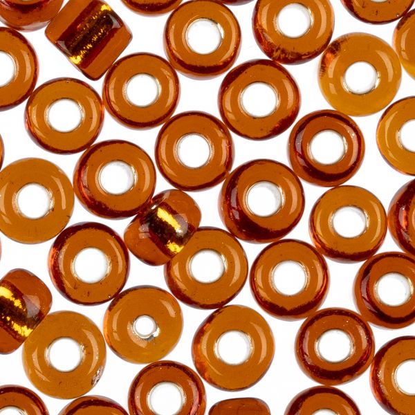 Бисер Zlatka 6/0 (4.1 мм), 100 г (10х10 г), №0022C янтарный, GR