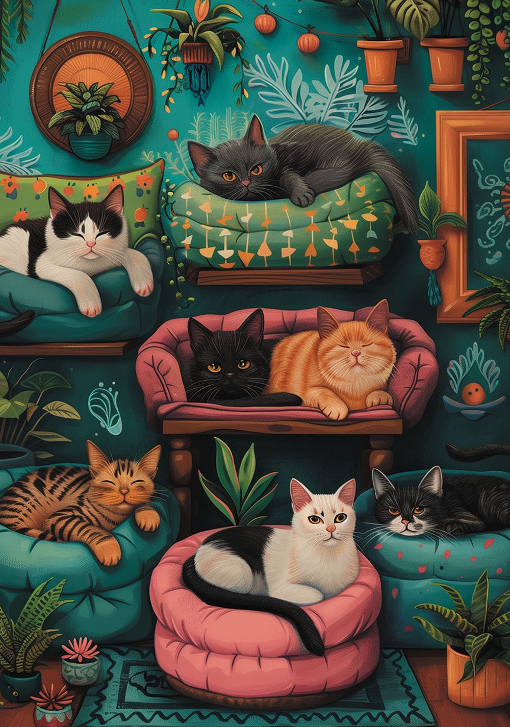 Пазл 1000 элементов, PZL-1000/69 Кошкин дом, Фрея