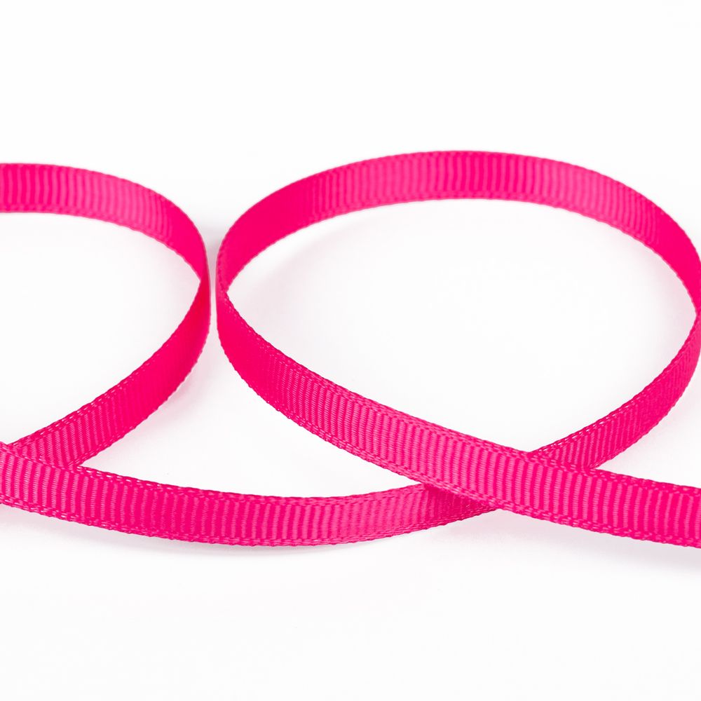 Лента репсовая (в рубчик) 6.0 мм / 45.5 метра, 037 т.розовый, Gamma GR-06