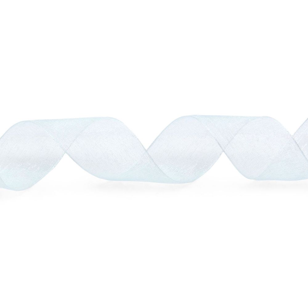Лента капроновая (органза) 2,5см / 22,86м (140 св.голубой)