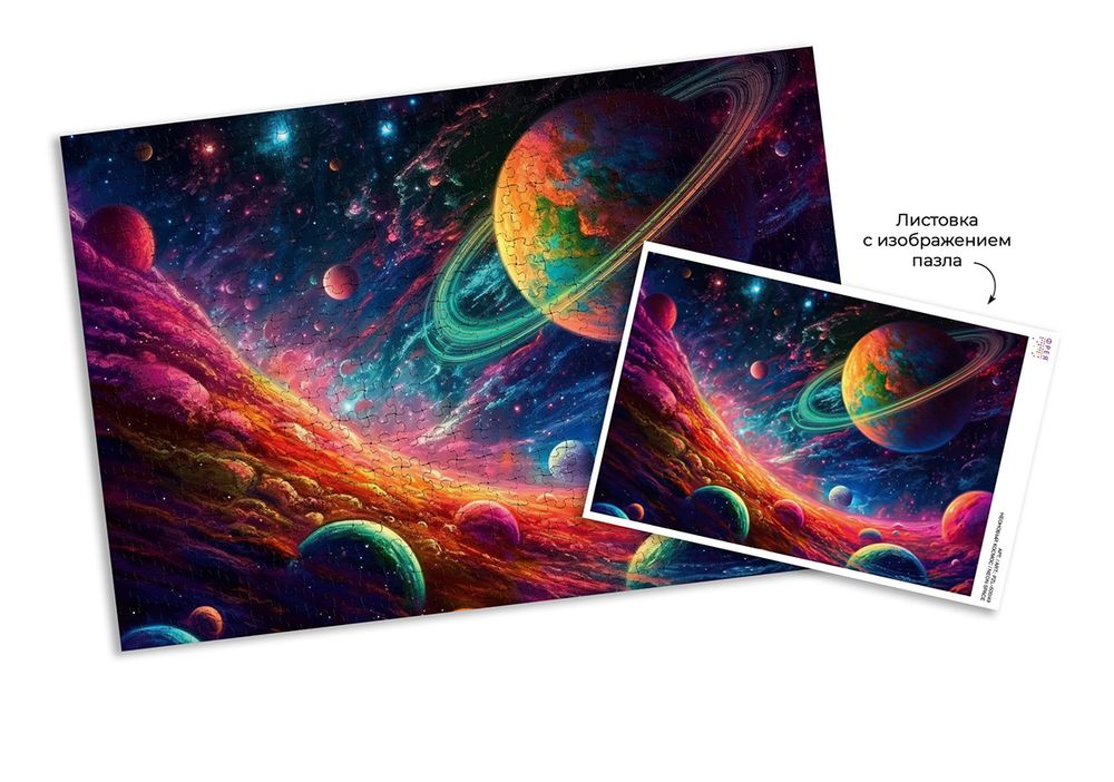 Пазл 500 элементов, Неоновый космос, PZL-500/49, Фрея