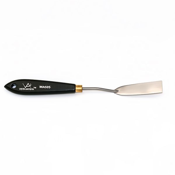 Мастихин художественный 7х1.7 см, с черной ручкой, Vista-Artista MAS05