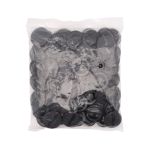 Пуговицы на ножке 44L (28мм) (blk-221 (черный)), CB-L-050, 72 шт