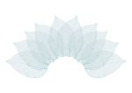 Листья скелетированные 2-6 см, 50 шт (5х10 шт), 05 голубой, Mr.Painter SFL-01