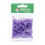 Бусины пластик (жемчуг) 3х6 мм, 15 г, Astra&Craft (фиолетовый), 4AR293/294