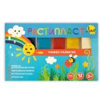 Пластилин растительный РАСТИпласт LRP-0112 240 г, (в картонной упаковке) 12 цв, Лео LRP-0112