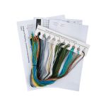 Набор для вышивания нитками Klart, Путешествие на колесах, 10х10 см